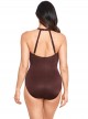 Maillot de bain une pièce gainant Wrapture Marron - Illusionists - " M " - Miraclesuit Swimwear